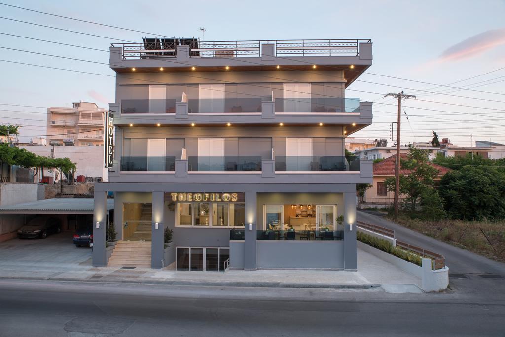 Theofilos City Hotel ハニア エクステリア 写真